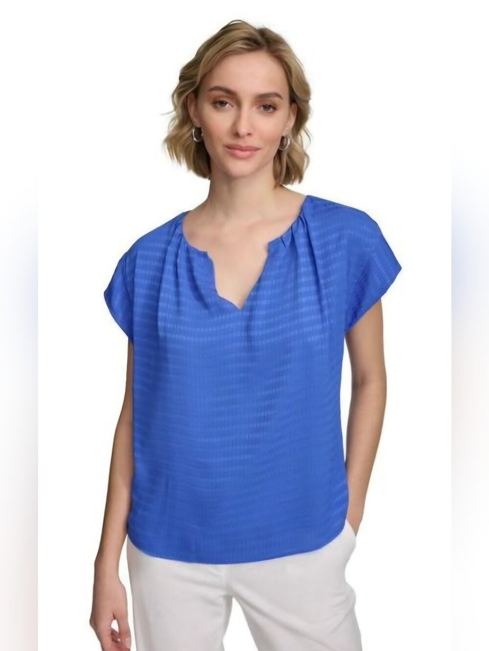 Calvin Klein Notch Neck Blouse